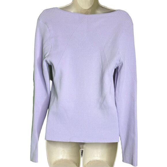 Rag & Bone Asher Ribbed Knit Sweater in Lavender NWT Size XL - Picture 4 of 7